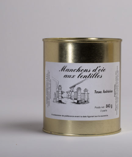 Manchons d'oie aux lentilles - 840gr
